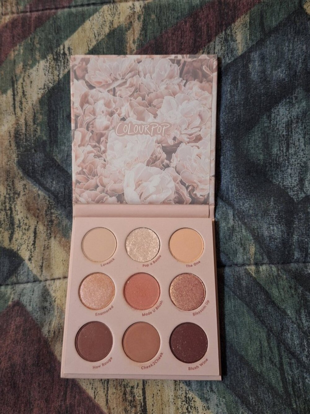Colourpop Blush Crush Eyeshadow Palette – Soft Pink Nude – Lightly Swatched